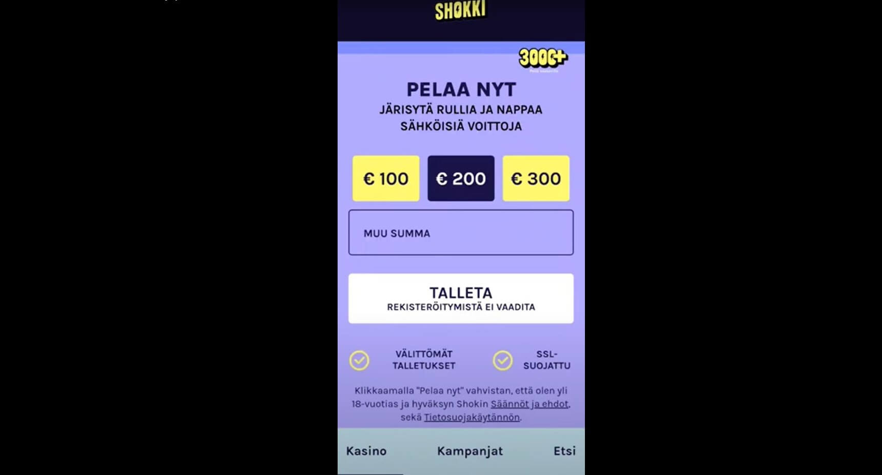 Shokki casino kokemuksia