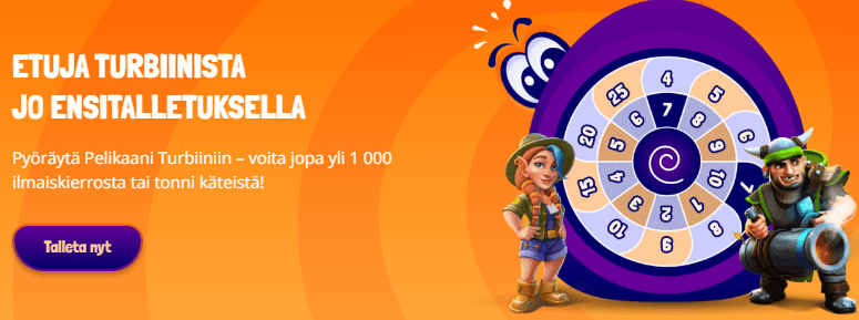 Pelikaani Casino bonus