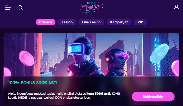 Parasta pikakasinoa - Neon Vegas