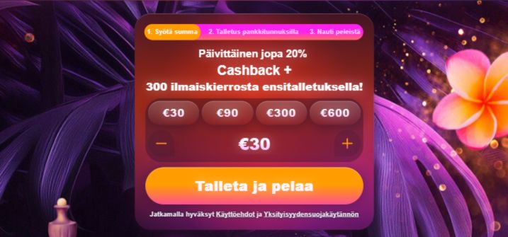 Paratiisi Kasino talletus Paratiisi Kasino talletus