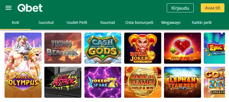 Qbet Casino pelit Qbet Casino pelit
