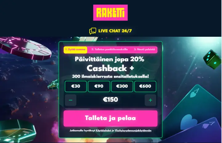 Parasta pikakasinoa - Raketti Parasta pikakasinoa - Raketti