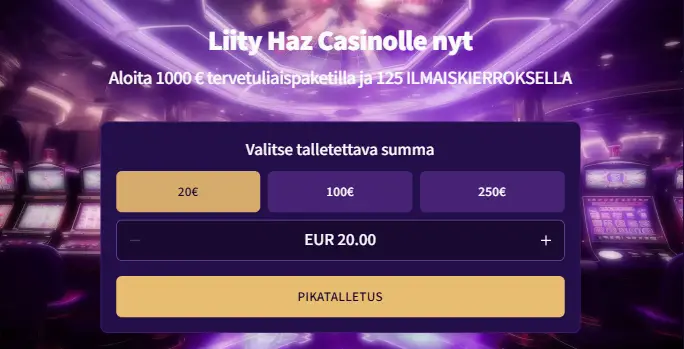 Haz Casino talletus