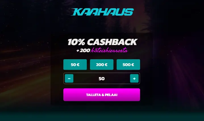 Kaahaus Kasino talletus Kaahaus Kasino talletus
