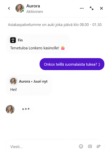 Lonkero Casino asiakaspalvelu Lonkero Casino asiakaspalvelu