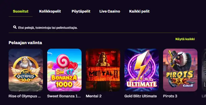 Lonkero Casino pelit Lonkero Casino pelit