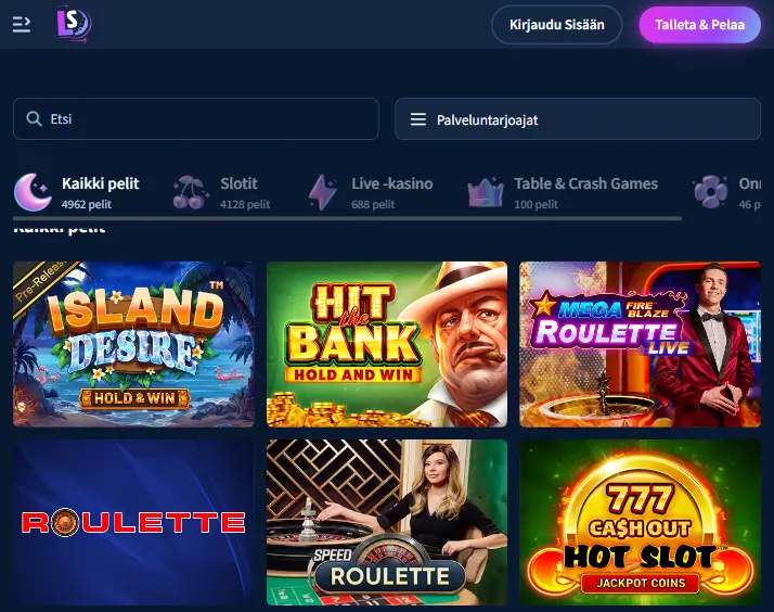 LunarSpins Casino pelit LunarSpins Casino pelit