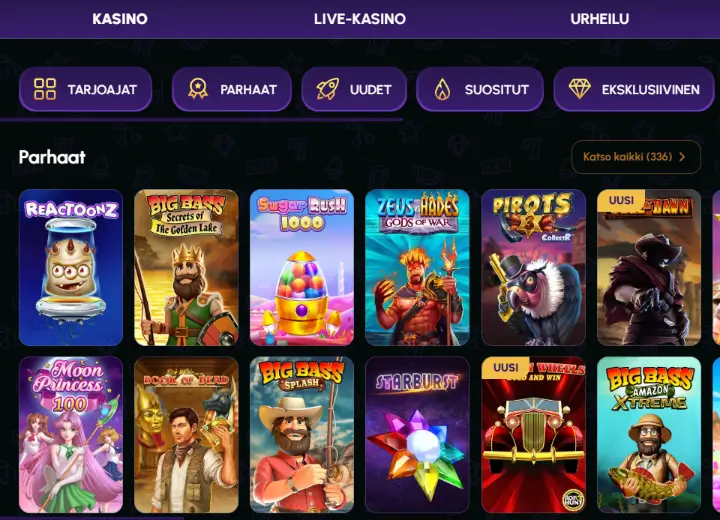 Nova Jackpot Casino pelit