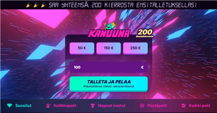 Parhaat Blixx Gaming kasino - Kanuuna