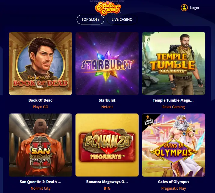 Spin Sweet Casino pelit Spin Sweet Casino pelit