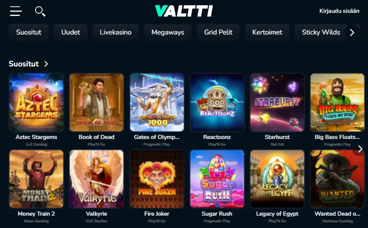 Valtti Kasino pelit Valtti Kasino pelit