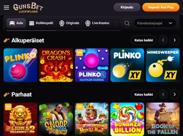 Gunsbet Casino pelit Gunsbet Casino pelit
