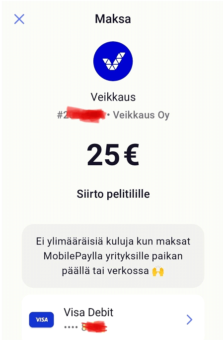 MobilePay talletus kasinolle MobilePay talletus kasinolle