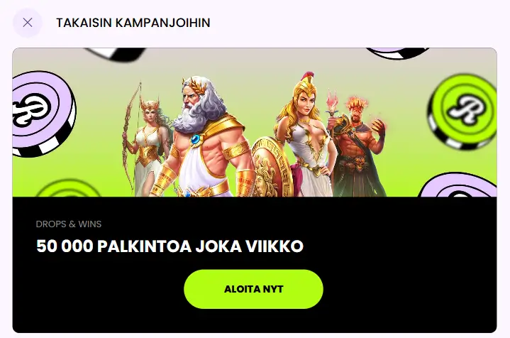 Rullat Casino Wheel Drops & Wins kampanja
