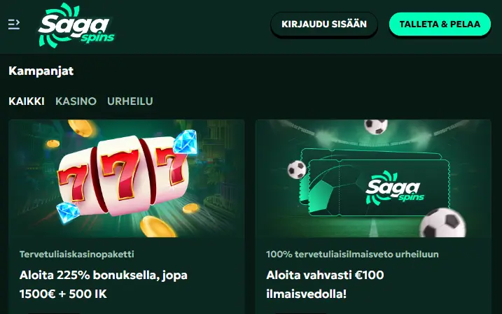 SagaSpins Casino bonus SagaSpins Casino bonus