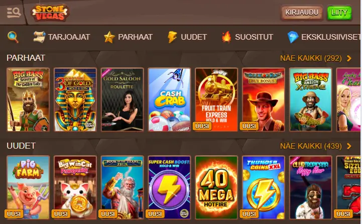 StoneVegas Casino pelit StoneVegas Casino pelit