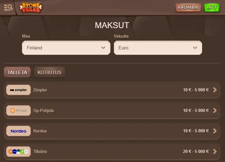StoneVegas Casino talletus StoneVegas Casino talletus