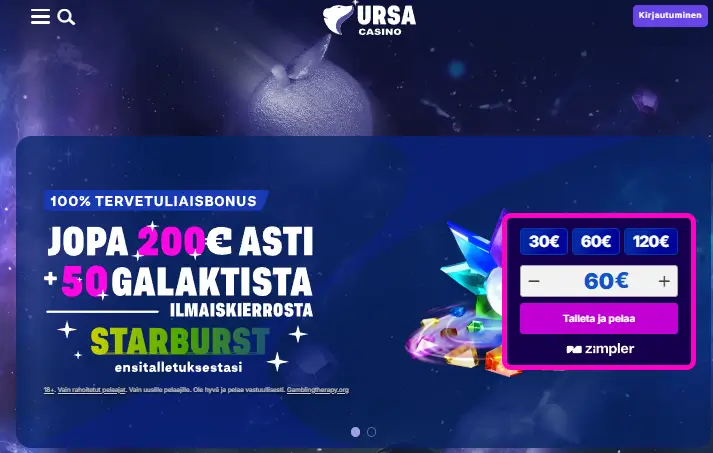 Parasta pikakasinoa - Ursa Parasta pikakasinoa - Ursa
