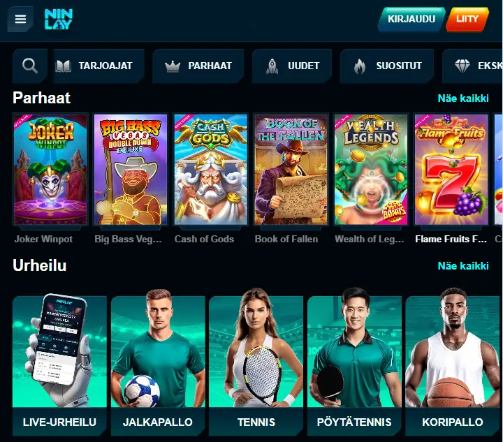 Ninlay Casino pelit