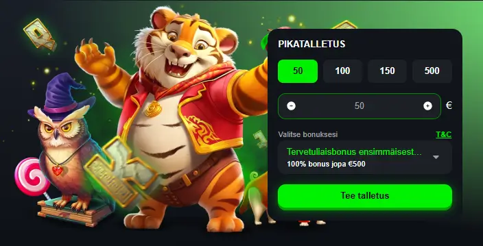 SpinMills Casino talletus