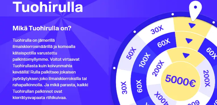 Tuohi – Tuohirulla 5 000€ pääpalkinnolla Tuohi – Tuohirulla 5 000€ pääpalkinnolla