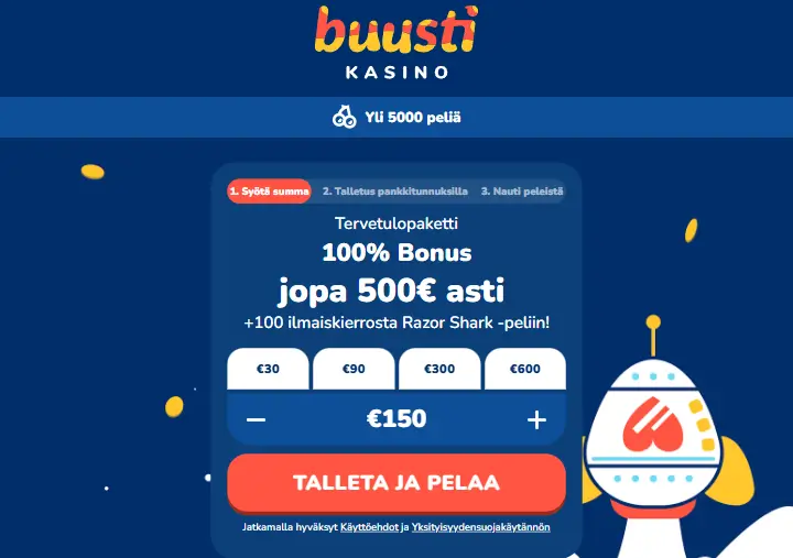 Parasta pikakasinoa - Buusti