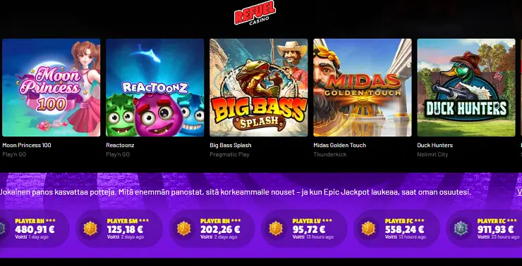 Refuel Casino pelit Refuel Casino pelit