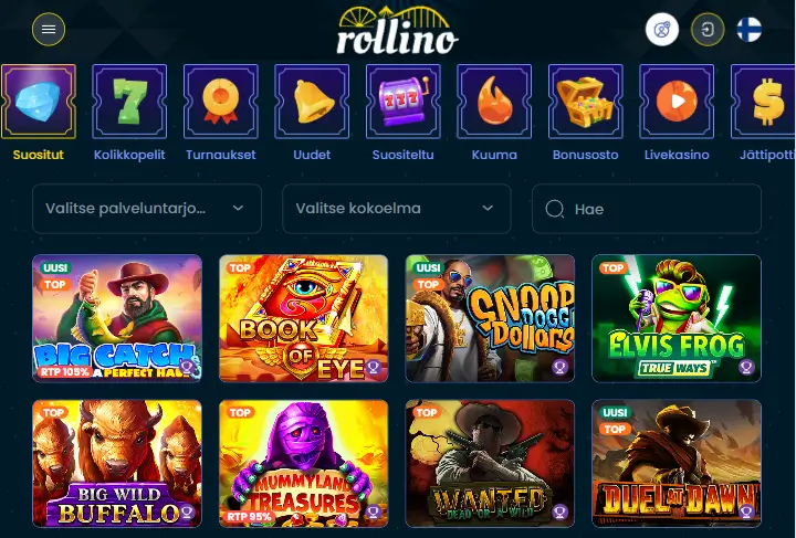 Rollino Casino pelit