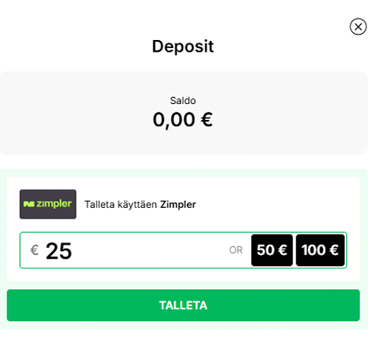 Winsly Casino talletus