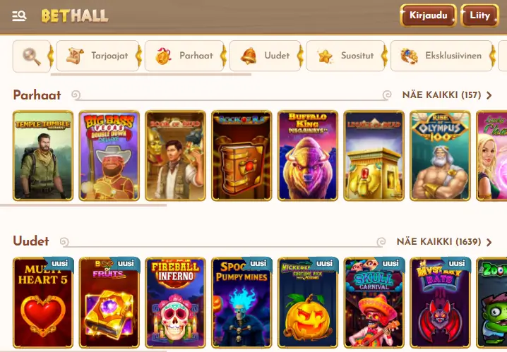 Bethall Casino pelit