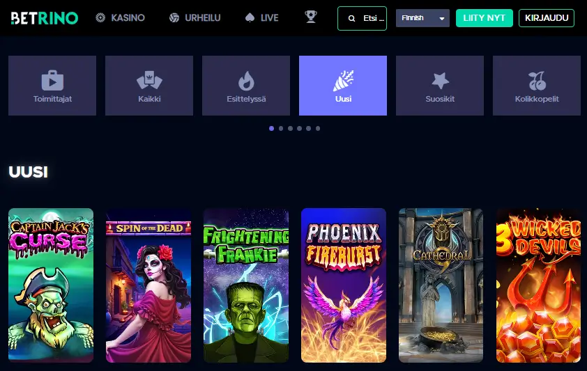 Betrino Casino pelit Betrino Casino pelit