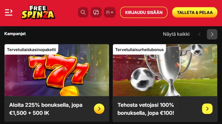 Freespinza Casino bonus Freespinza Casino bonus