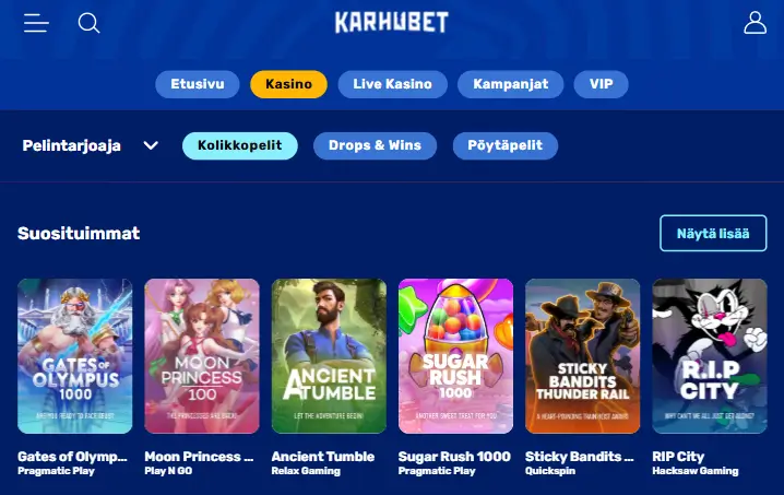 KarhuBet pelit
