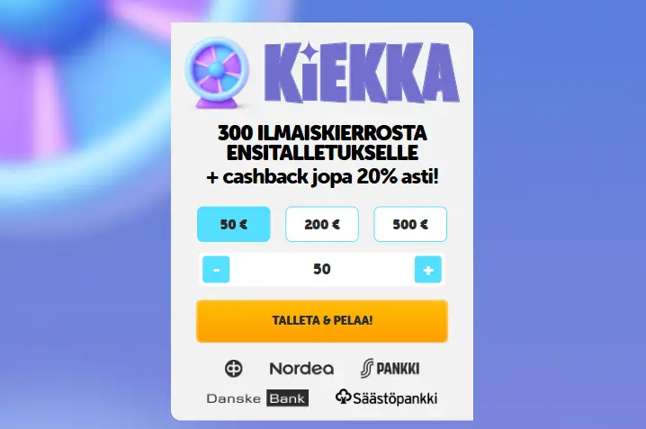 Kiekka Kasino talletus Kiekka Kasino talletus