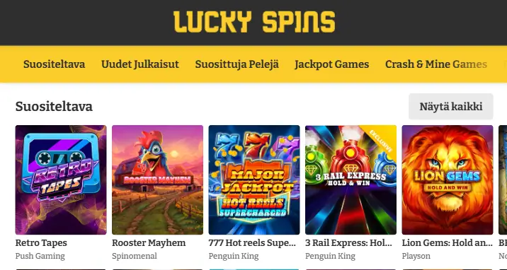 Lucky Spins pelit Lucky Spins pelit
