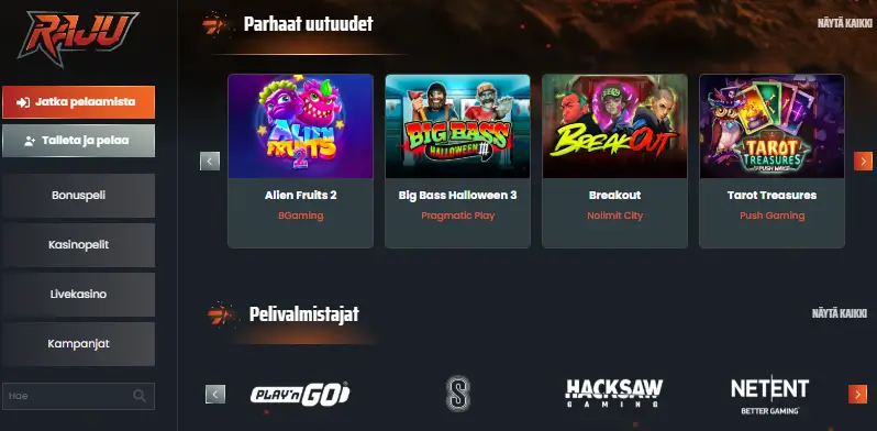 Raju Kasino pelit Raju Kasino pelit