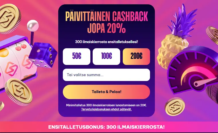 Speedz Casino bonus