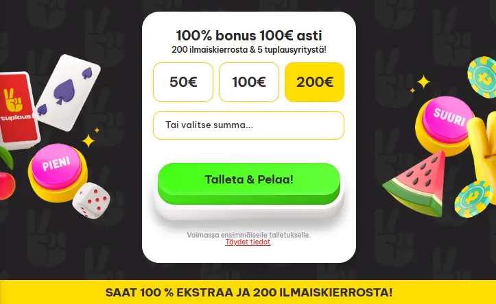 Tuplaus Kasino bonus Tuplaus Kasino bonus
