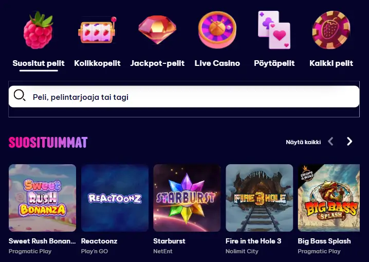 Berriez Casino pelit