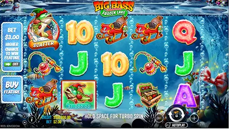 Big Bass Christmas Frozen Lake