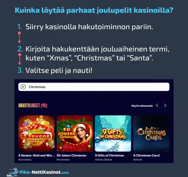 Kuinka löytää parhaat joulupelit kasinoilla? Kuinka löytää parhaat joulupelit kasinoilla?