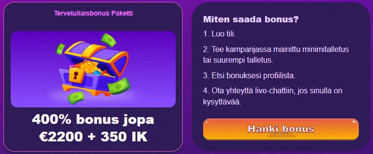 LollySpins Casino bonus