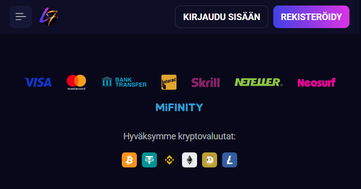 Lucky7even Casino talletus