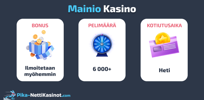 Mainio Kasino pikatiedot