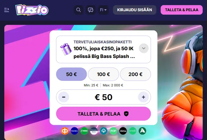 Parasta pikakasinoa - Rizzio