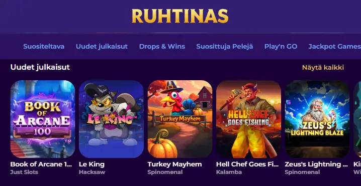 Ruhtinas Casino pelit Ruhtinas Casino pelit