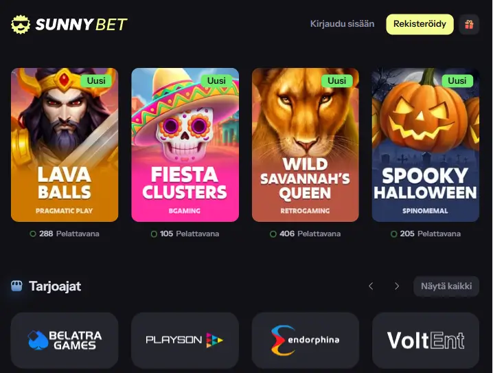 SunnyBet Casino pelit SunnyBet Casino pelit