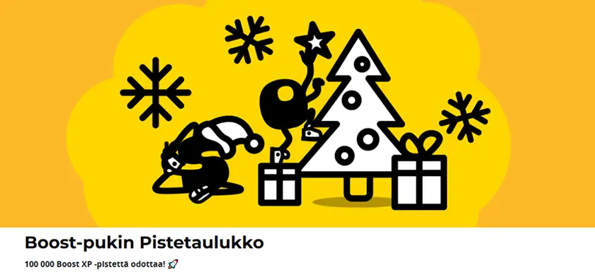 Boost-pukin pistetaulukko Boost-pukin pistetaulukko