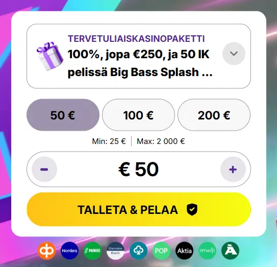 Casino Loots talletus