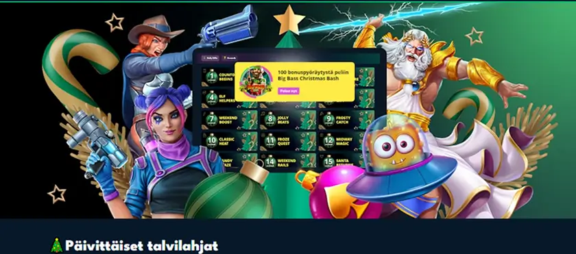 Raketti Casinon joulukalenteri Raketti Casinon joulukalenteri